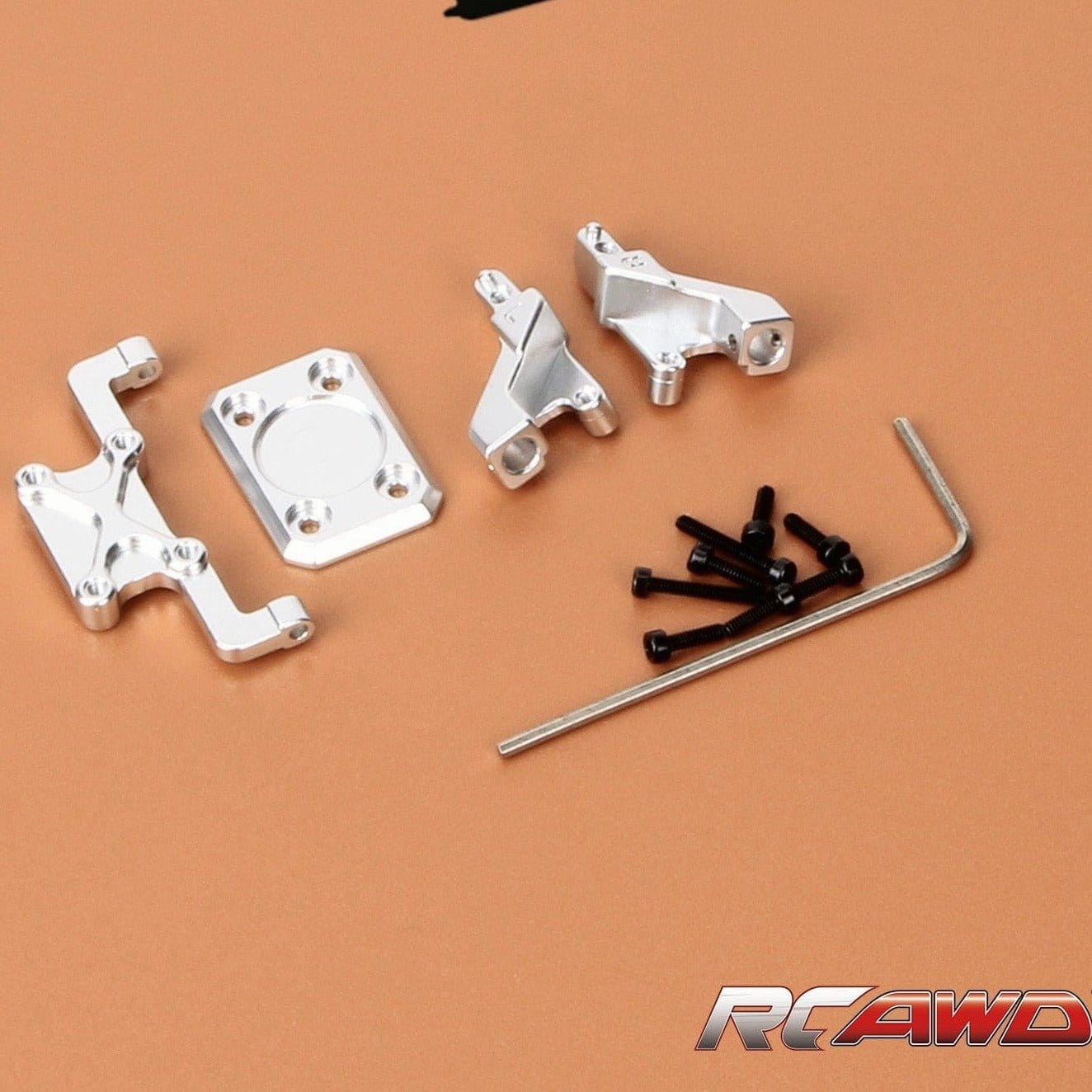 RCAWD AXIAL SCX24 RCAWD Axial SCX24 Jeep Wrangler Upgrades Aluminum body shell body post  rear hinge mount set SCX2443