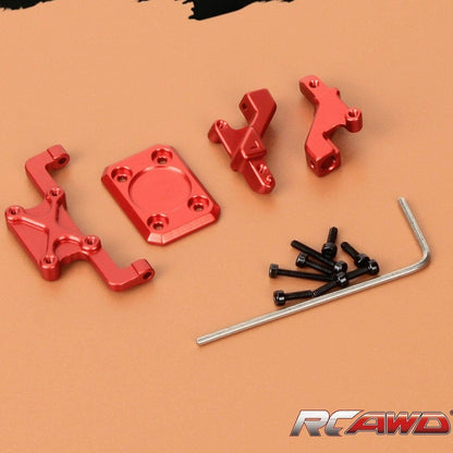 RCAWD AXIAL SCX24 RCAWD Axial SCX24 Jeep Wrangler Upgrades Aluminum body shell body post  rear hinge mount set SCX2443