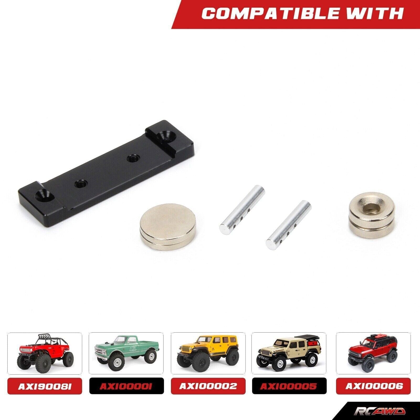 RCAWD AXIAL SCX24 RCAWD Axial SCX24 magnetic body mount SCX2509