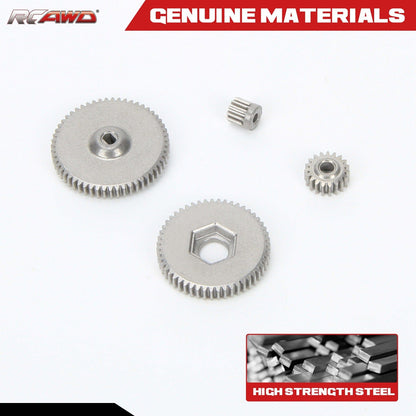 RCAWD AXIAL SCX24 RCAWD Axial SCX24 stainless steel Transmission Gears SCX2436