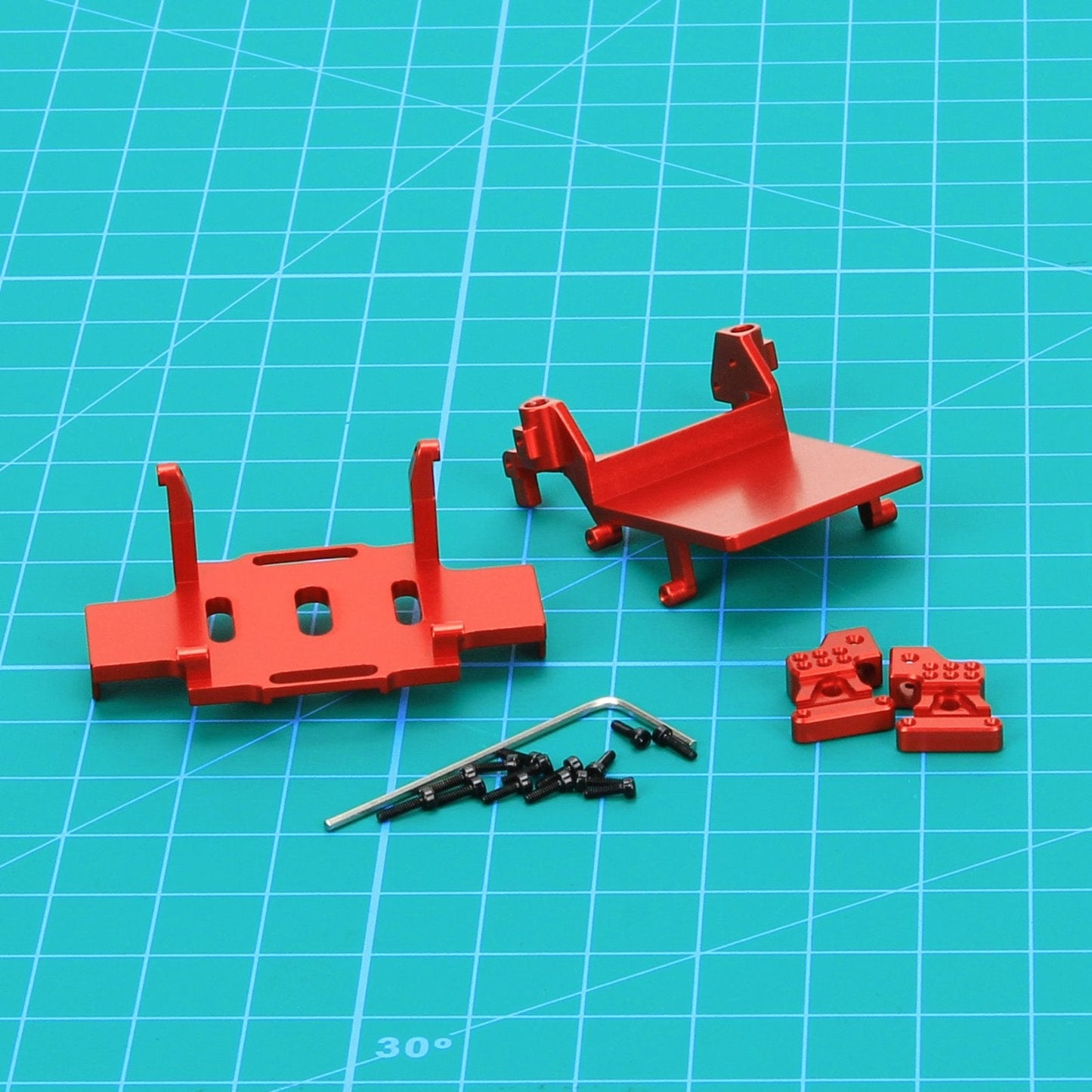 RCAWD AXIAL SCX24 RCAWD Axial SCX24 Upgrades Alloy battery tray ESC tray rear shock tower SCX2502