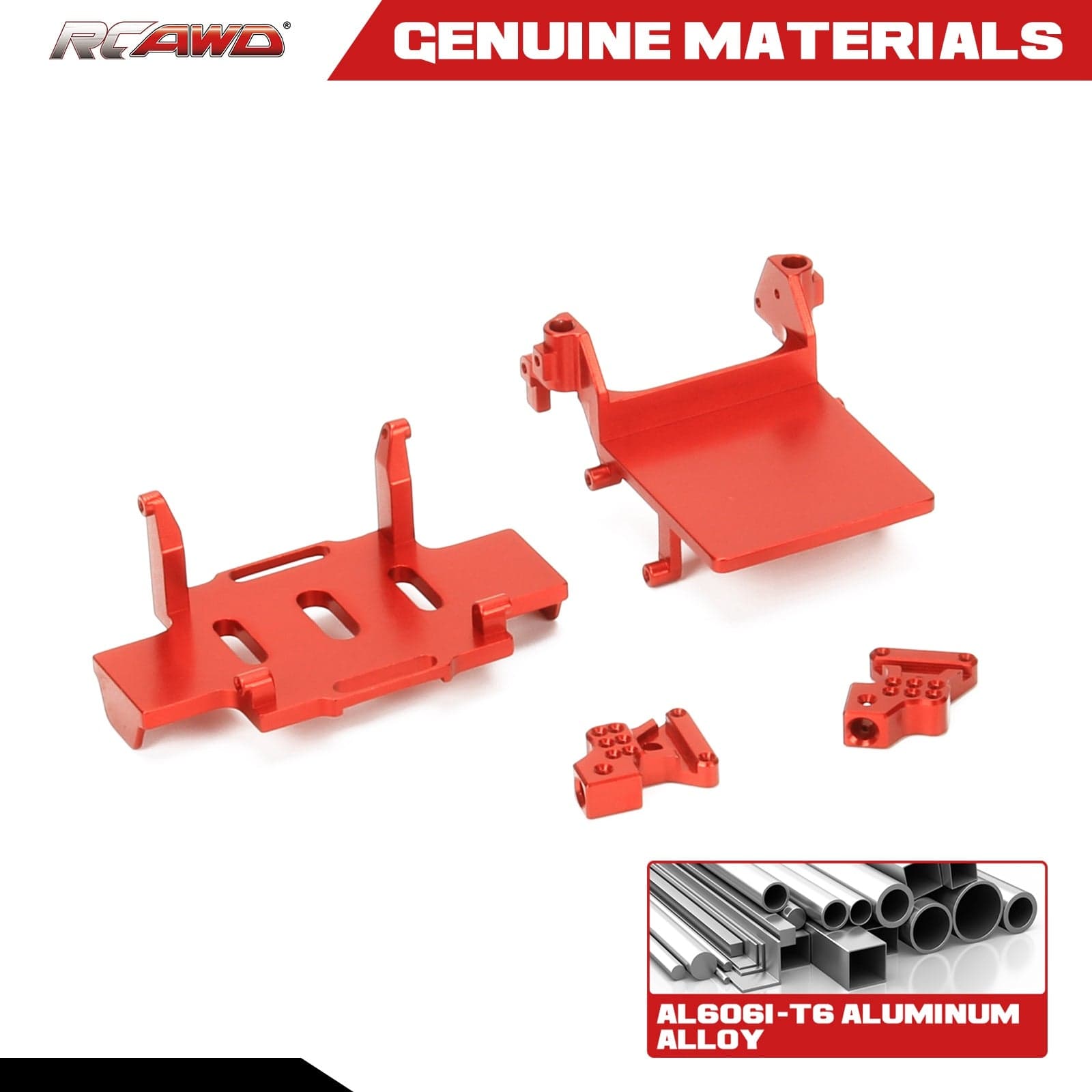 RCAWD AXIAL SCX24 RCAWD Axial SCX24 Upgrades Alloy battery tray ESC tray rear shock tower SCX2502