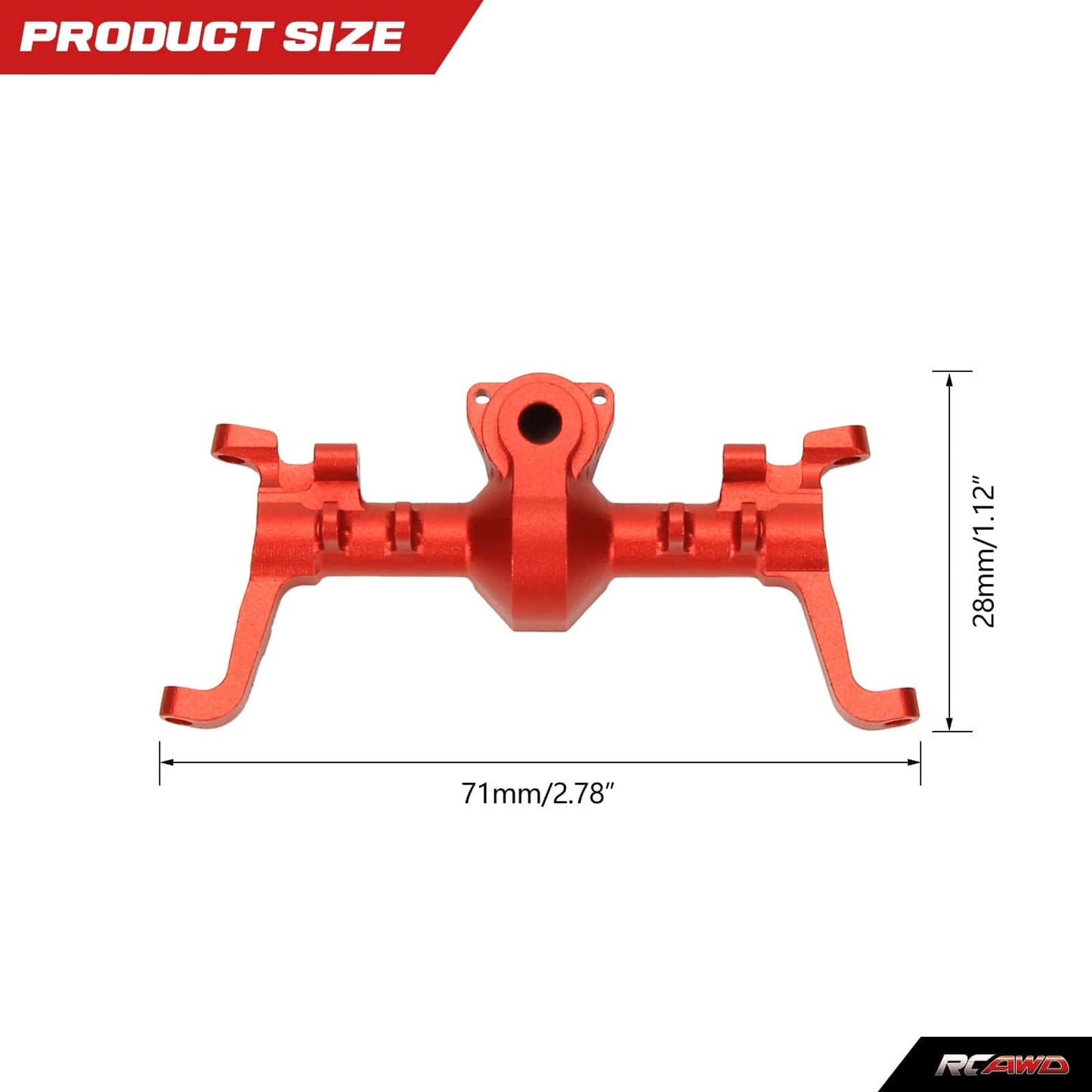 RCAWD AXIAL SCX24 RCAWD Axial SCX24 upgrades Alloy Front rear portal axle housing case compatiable with AX24