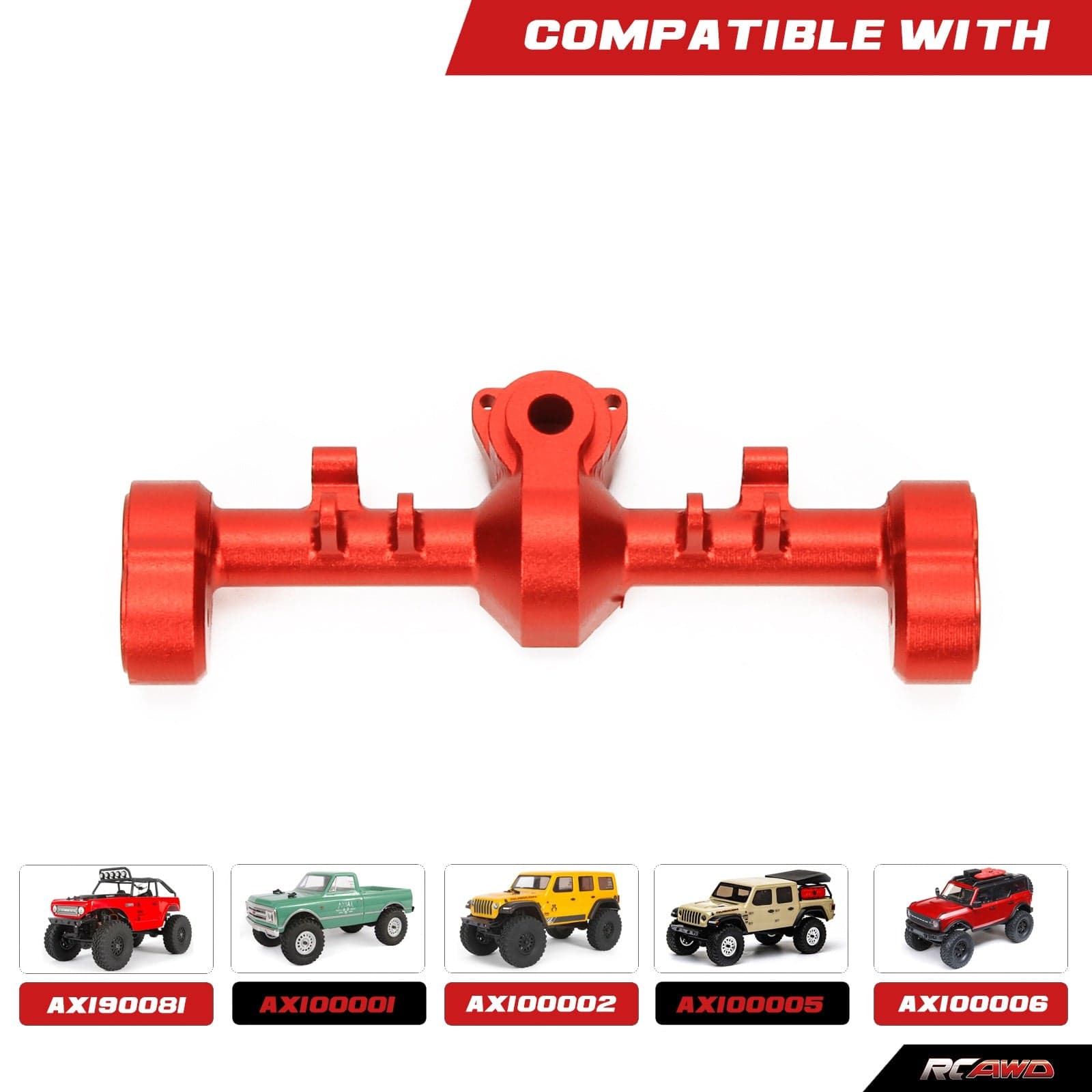 RCAWD AXIAL SCX24 RCAWD Axial SCX24 upgrades Alloy Front rear portal axle housing case compatiable with AX24