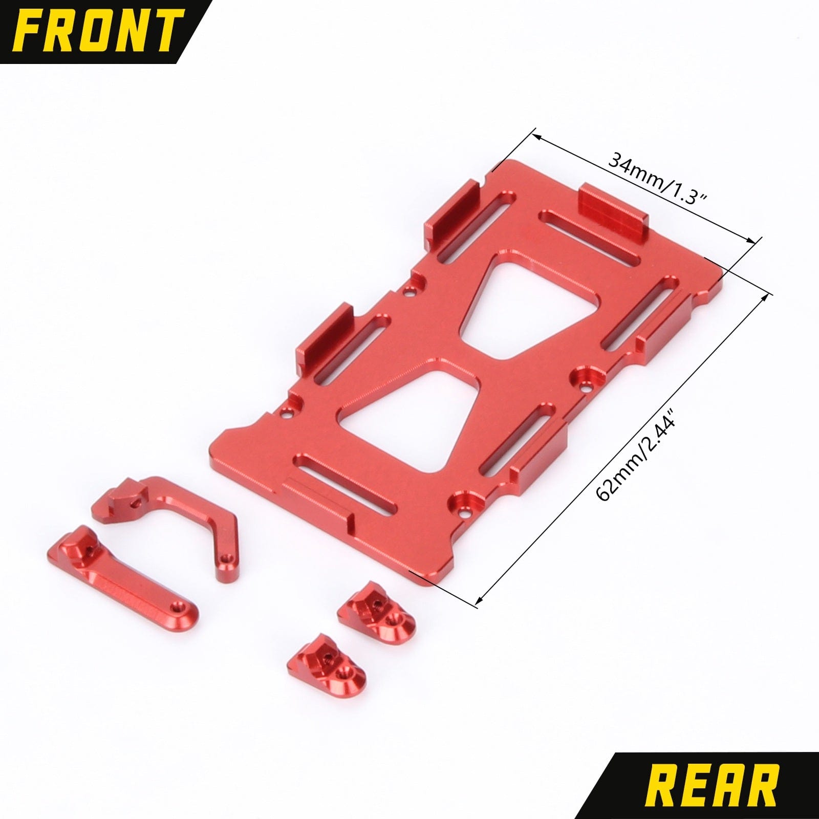 RCAWD AXIAL SCX24 RCAWD Axial SCX24 Upgrades Aluminum alloy battery tray SCX2452