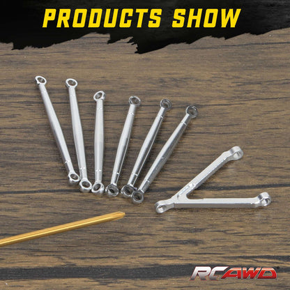 RCAWD AXIAL SCX24 RCAWD Axial SCX24 Upgrades Aluminum alloy link set/tie rod set  SCX2450