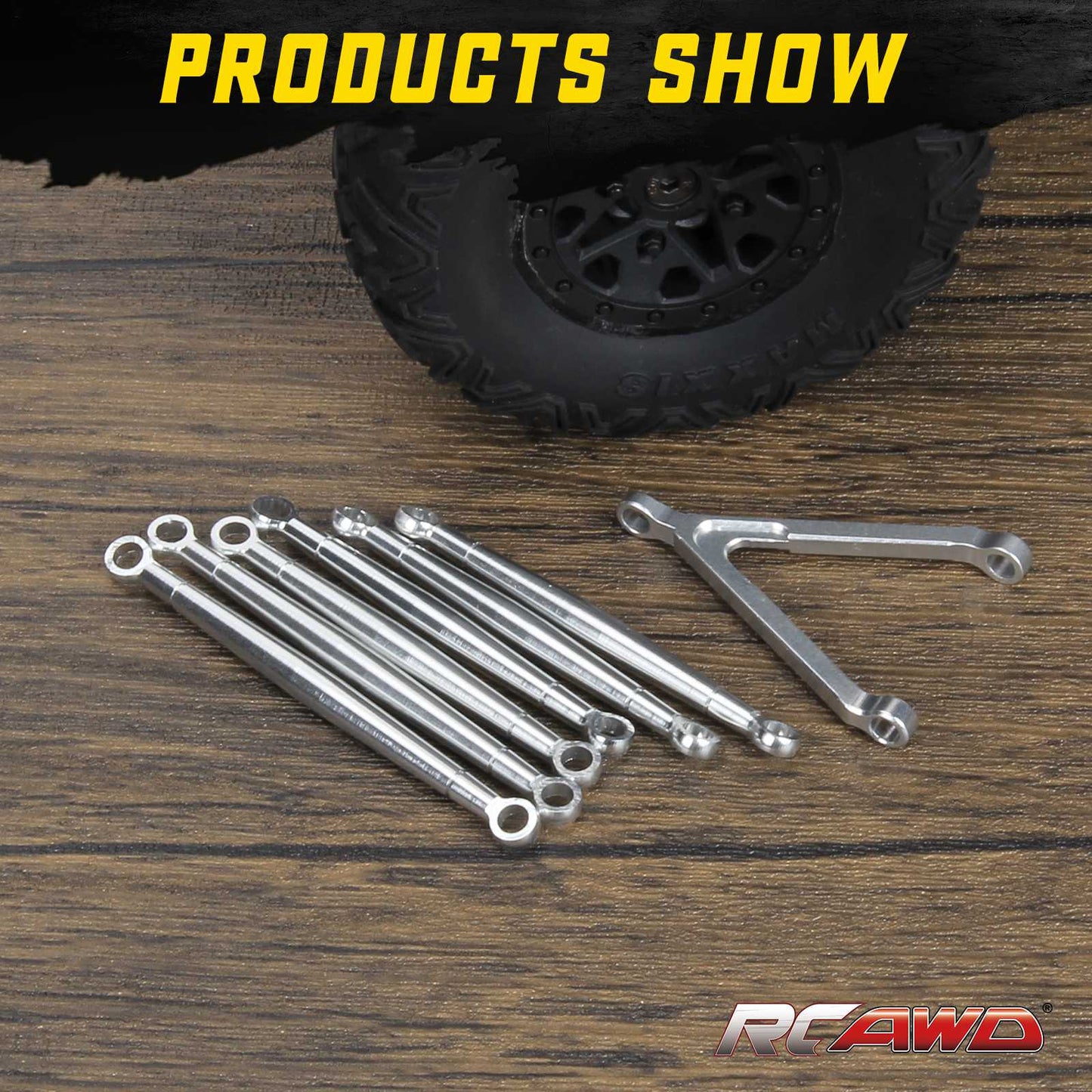 RCAWD AXIAL SCX24 RCAWD Axial SCX24 Upgrades Aluminum alloy link set/tie rod set  SCX2450