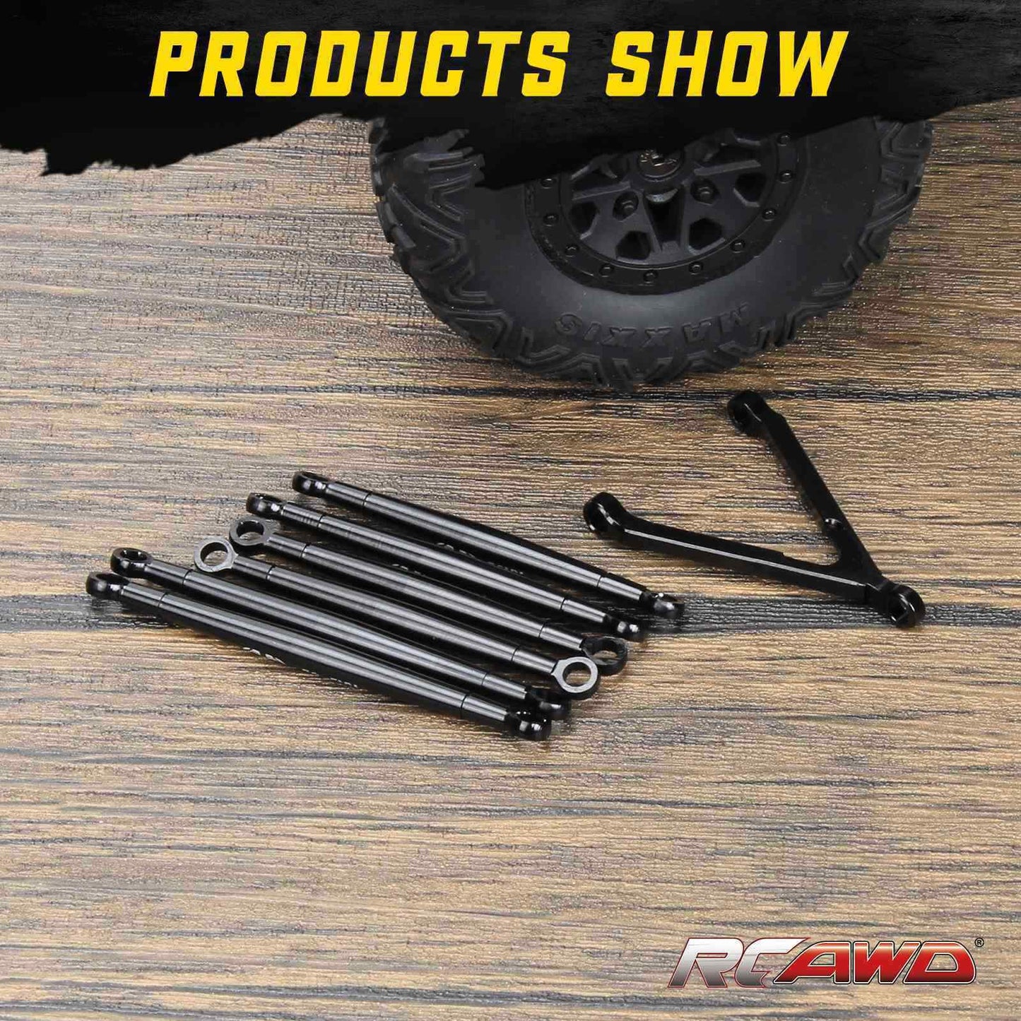 RCAWD AXIAL SCX24 RCAWD Axial SCX24 Upgrades Aluminum alloy link set/tie rod set  SCX2450