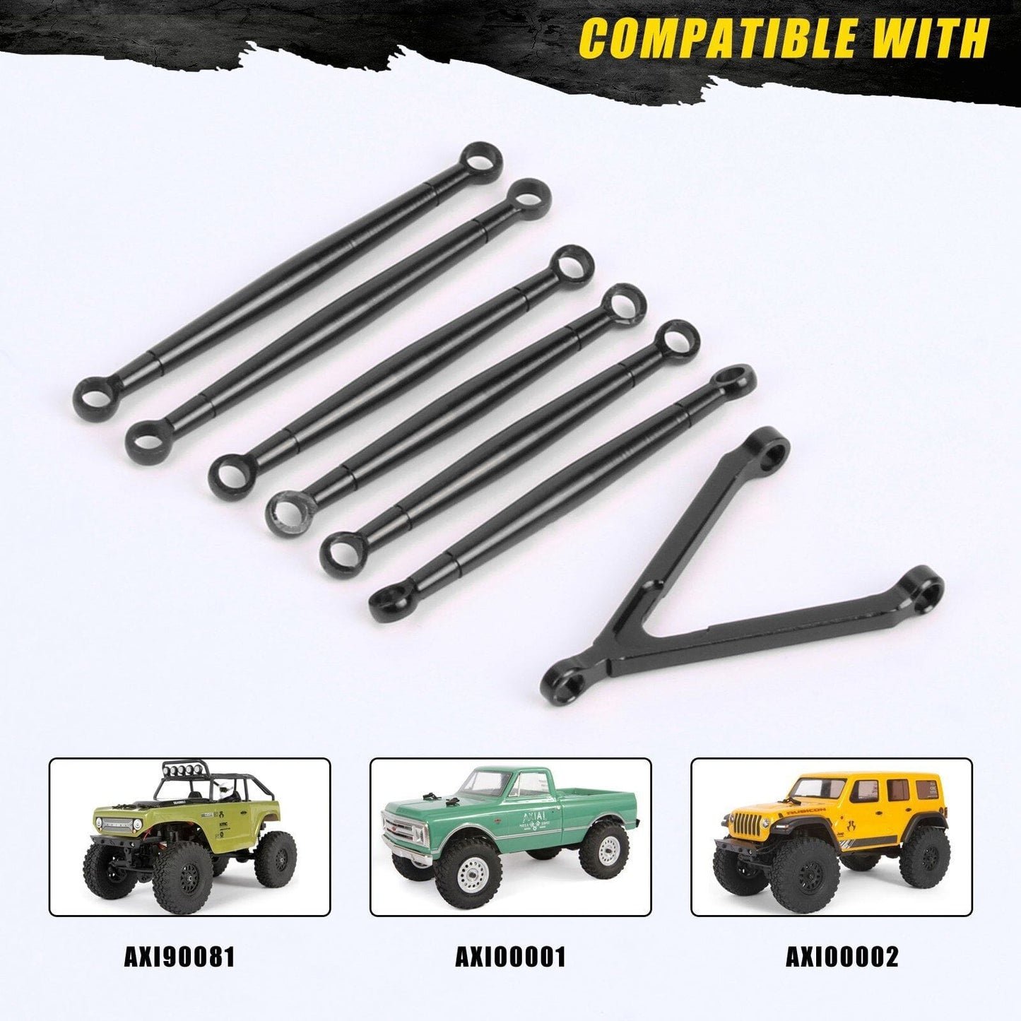 RCAWD AXIAL SCX24 RCAWD Axial SCX24 Upgrades Aluminum alloy link set/tie rod set  SCX2450