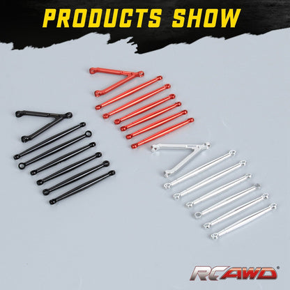 RCAWD AXIAL SCX24 RCAWD Axial SCX24 Upgrades Aluminum alloy link set/tie rod set  SCX2450