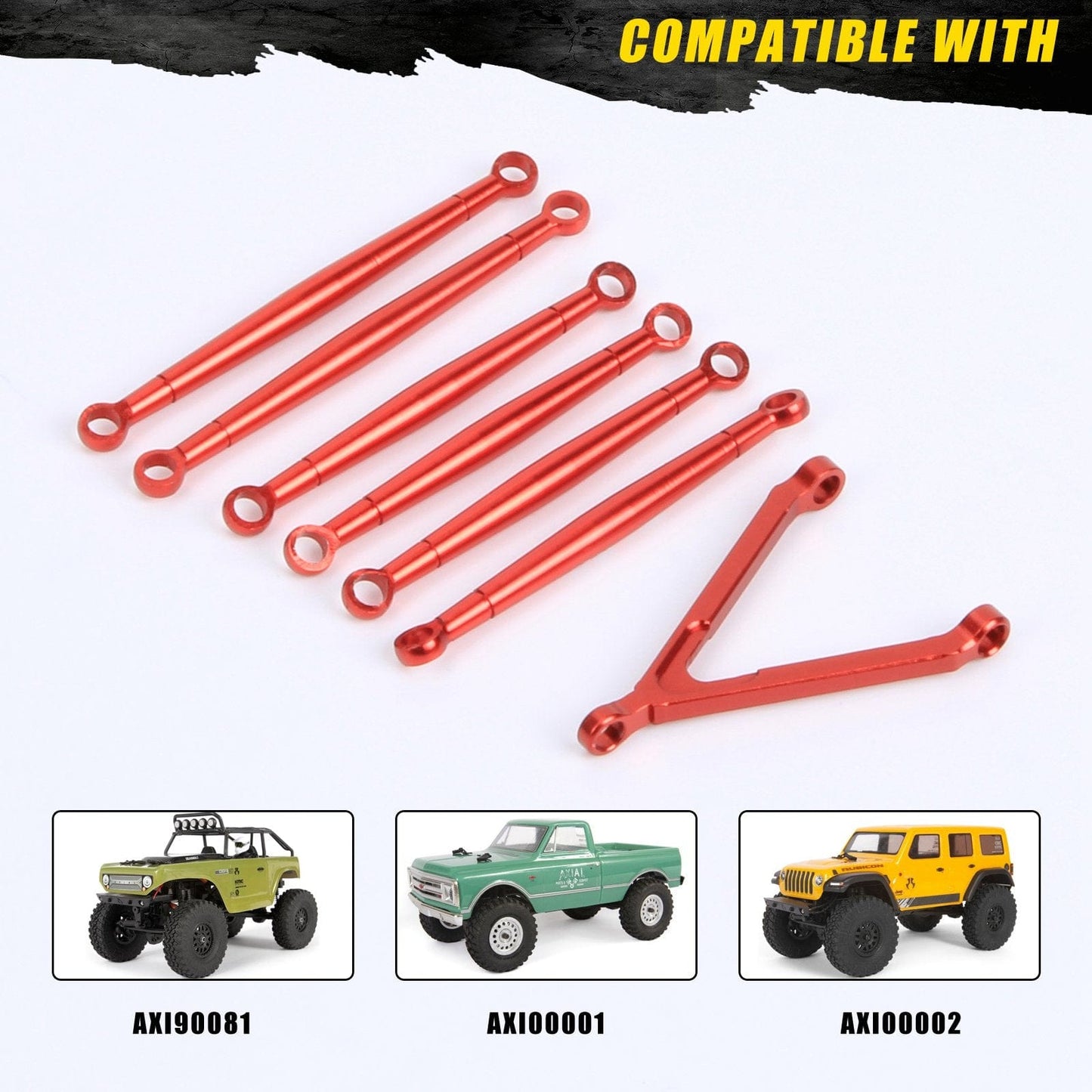 RCAWD AXIAL SCX24 RCAWD Axial SCX24 Upgrades Aluminum alloy link set/tie rod set  SCX2450