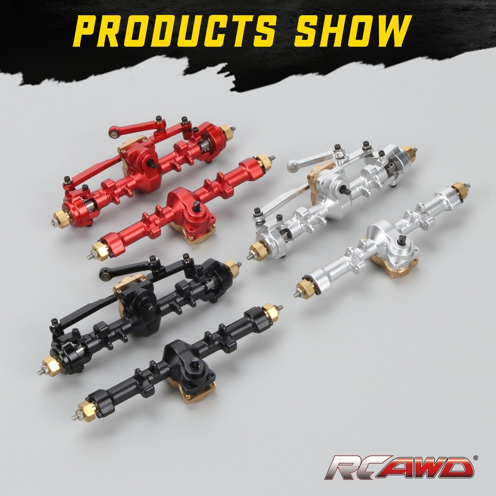 RCAWD Axial SCX24 Aluminum Axles Set SCX2457 - SCX24 Upgrade Parts