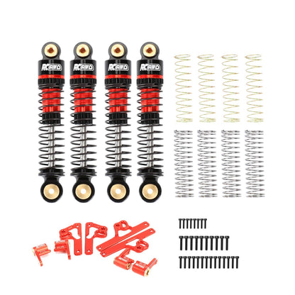 RCAWD AXIAL SCX24 RCAWD Axial SCX24 Upgrades Aluminum Damper Holder Absorber Mount & Shocks Complete Set for 1/24 RC Crawler