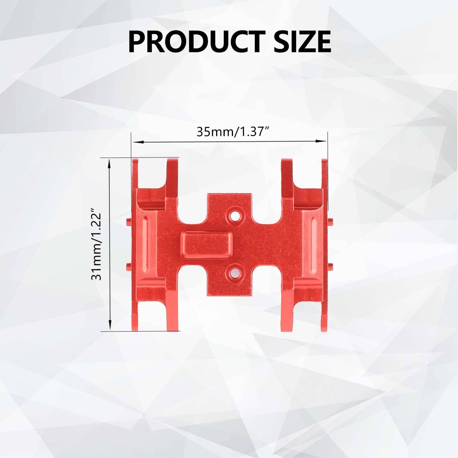 RCAWD AXIAL SCX24 RCAWD Axial SCX24 Upgrades Aluminum Skid Plate Center Gear Box Mount SCX2401