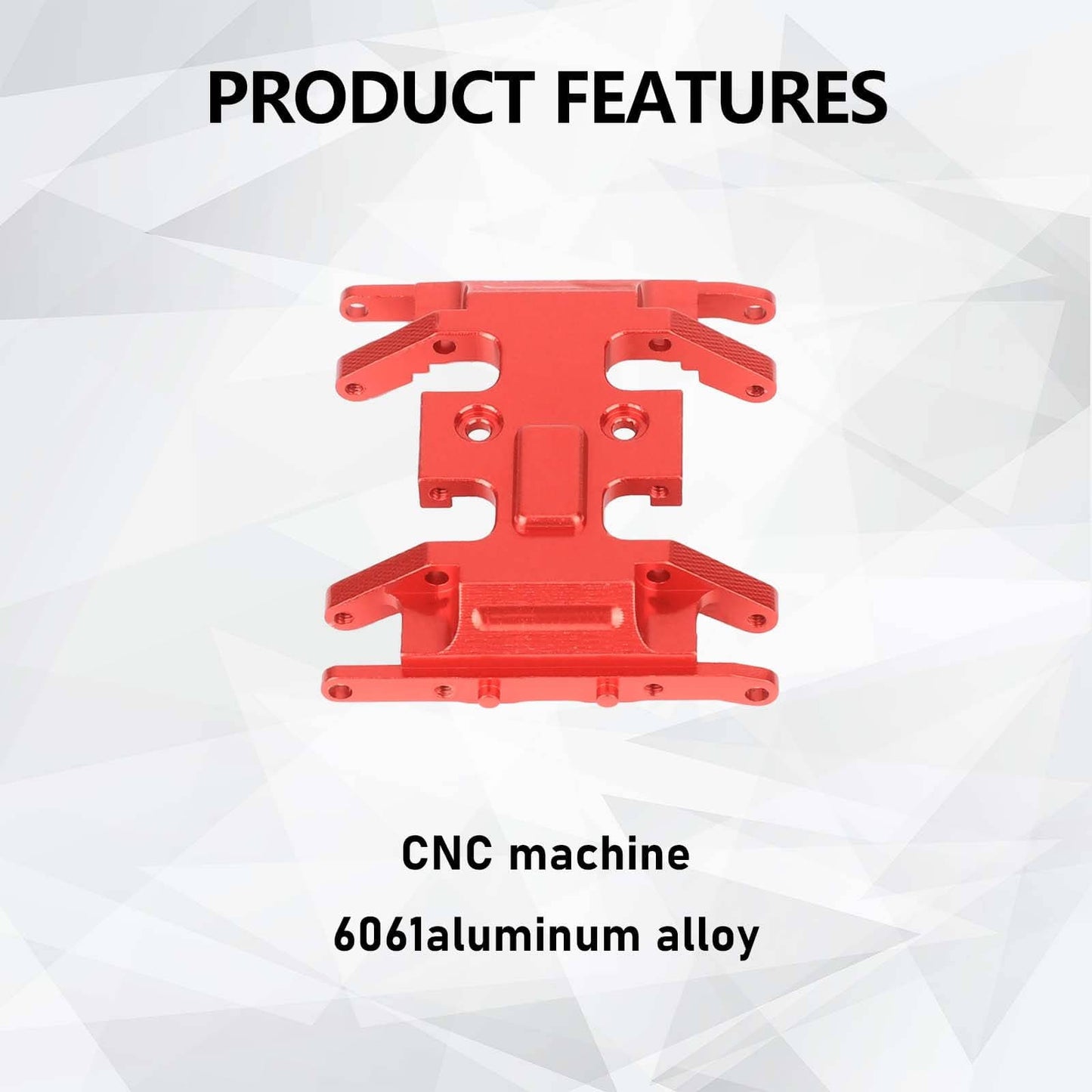 RCAWD AXIAL SCX24 RCAWD Axial SCX24 Upgrades Aluminum Skid Plate Center Gear Box Mount SCX2401