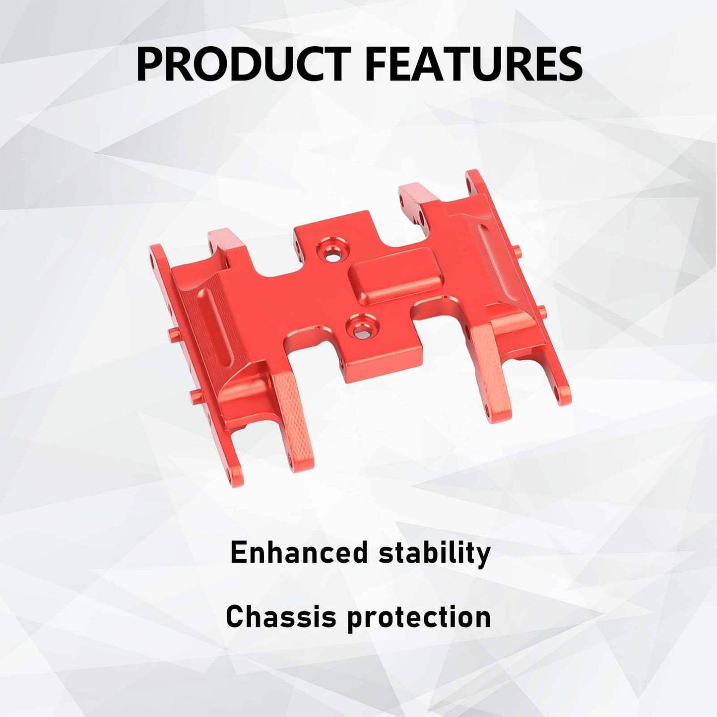 RCAWD AXIAL SCX24 RCAWD Axial SCX24 Upgrades Aluminum Skid Plate Center Gear Box Mount SCX2401