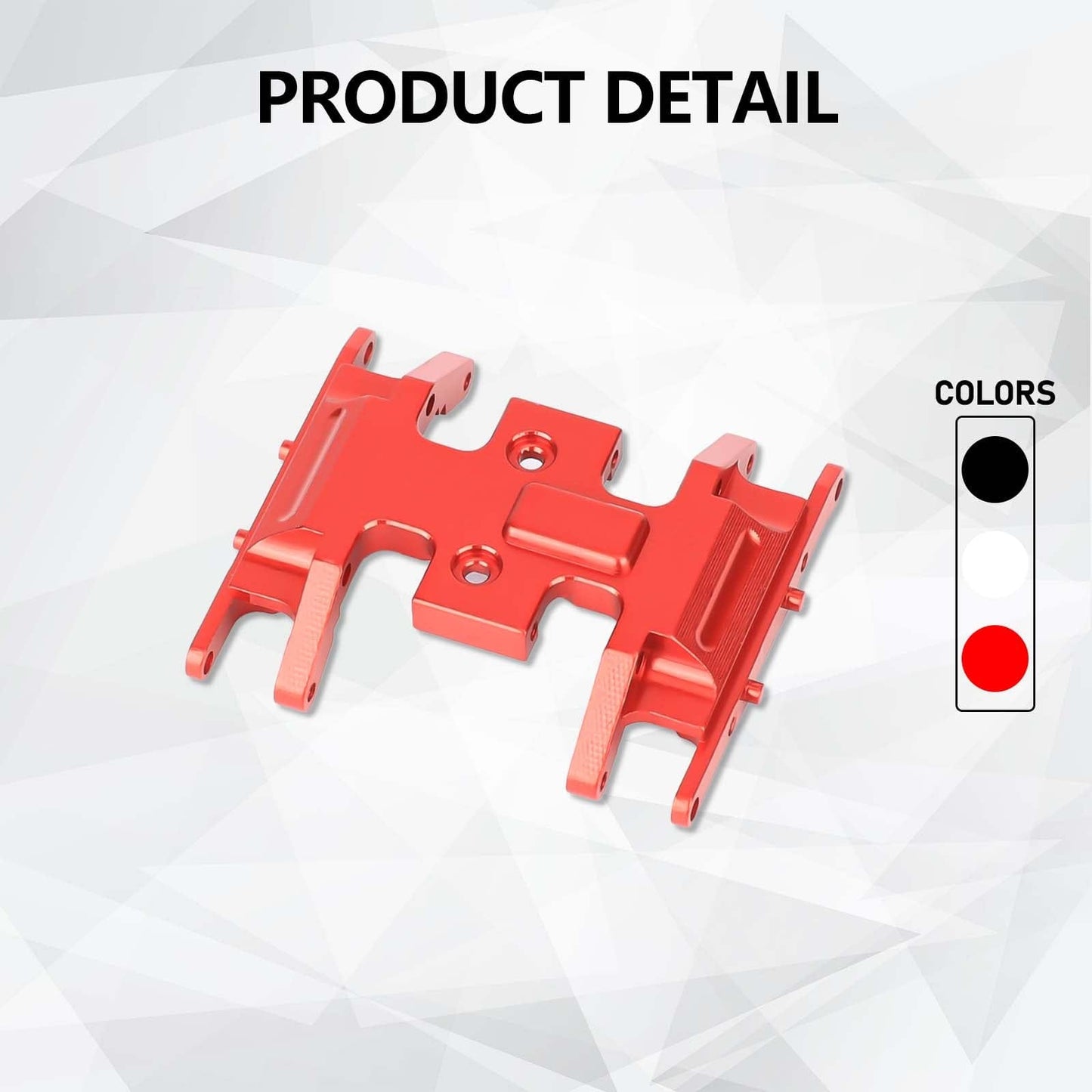 RCAWD AXIAL SCX24 RCAWD Axial SCX24 Upgrades Aluminum Skid Plate Center Gear Box Mount SCX2401