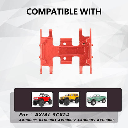 RCAWD AXIAL SCX24 RCAWD Axial SCX24 Upgrades Aluminum Skid Plate Center Gear Box Mount SCX2401