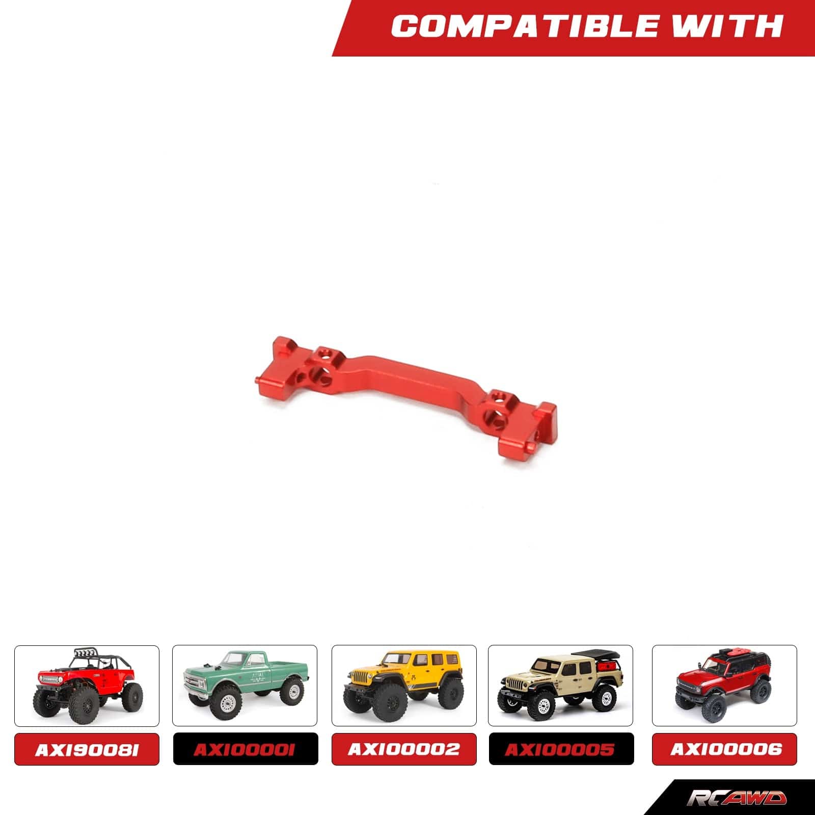 RCAWD AXIAL SCX24 RCAWD Axial SCX24 Upgrades Machined alloy front bumper mount SCX2402