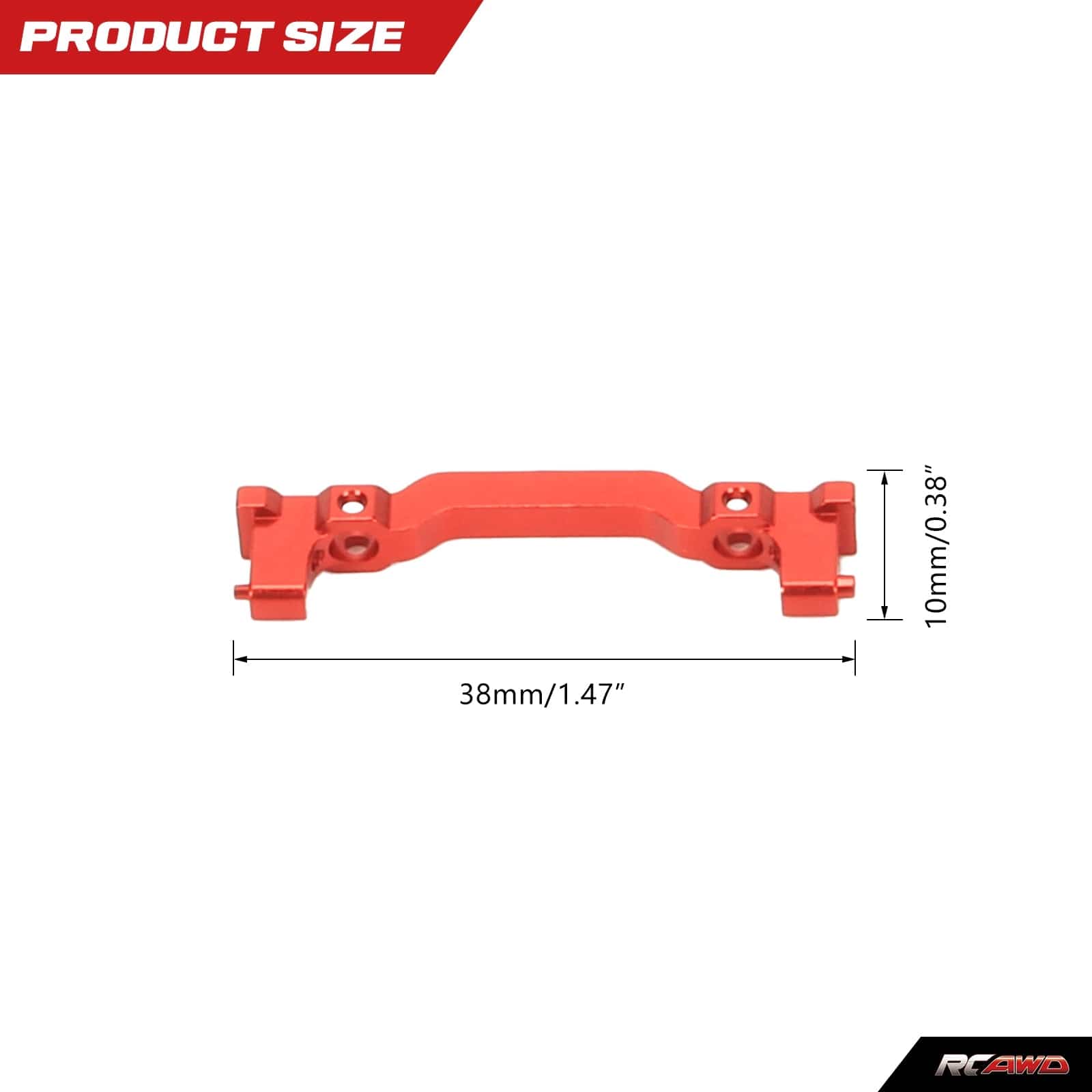 RCAWD AXIAL SCX24 RCAWD Axial SCX24 Upgrades Machined alloy front bumper mount SCX2402