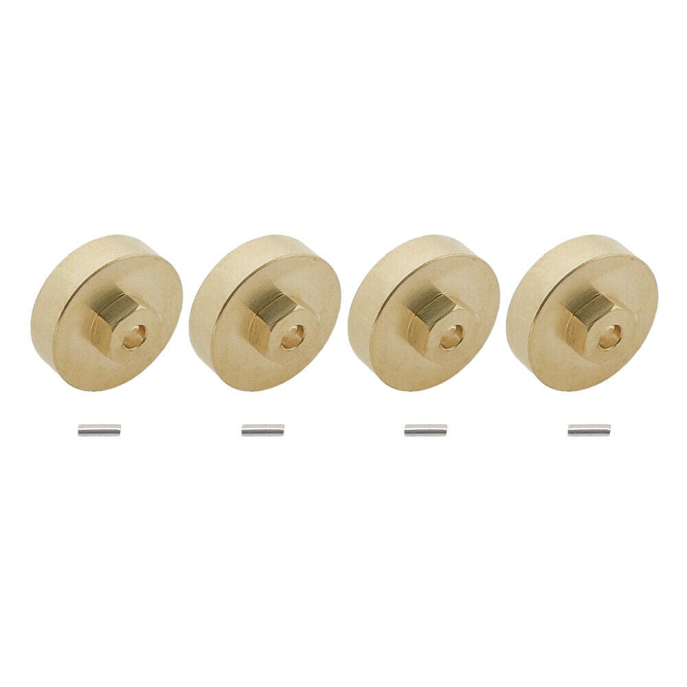 RCAWD AXIAL SCX24 RCAWD Brass Counterweight Hex Hub Adaptors for 1/24 Axial SCX24