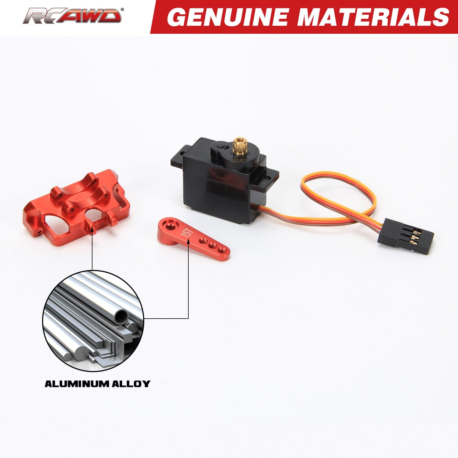 RCAWD AXIAL SCX24 RCAWD SCX24 12g metal gear servos set D3-SCX2552