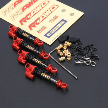 RCAWD AXIAL SCX24 RCAWD SCX24 43mm long travel shocks Threaded Double Barrel Damper SCX2511