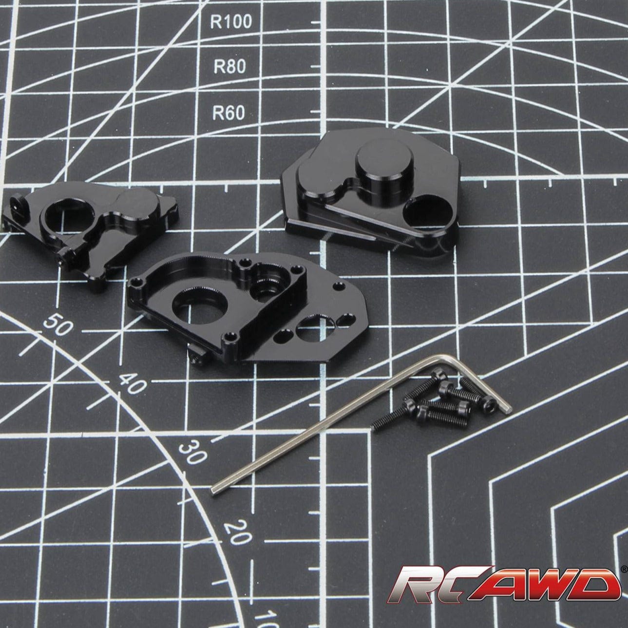 RCAWD AXIAL SCX24 RCAWD SCX24 Alloy Center Gear Box Housing Set SCX2442