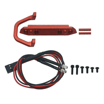 RCAWD AXIAL SCX24 RCAWD SCX24 alloy front bumper With car light set for SCX24 Deadbolt/jeep/bronco/Gladiator