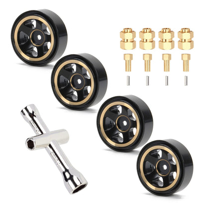 RCAWD AXIAL SCX24 RCAWD SCX24 brass 1.0 inch beadlock wheel counterweight SCX2530