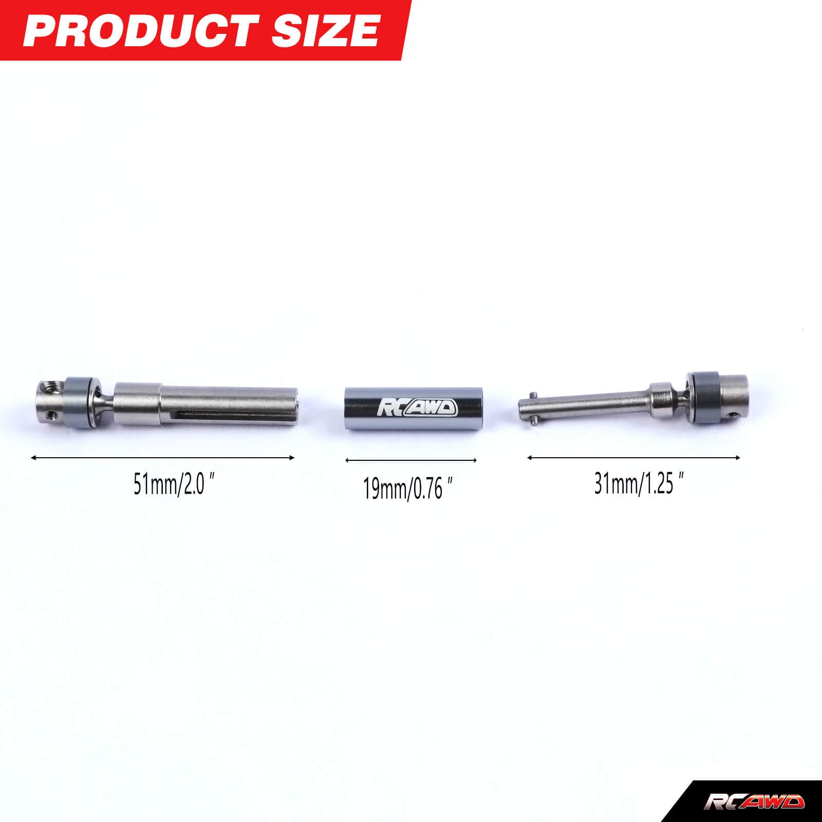 RCAWD AXIAL SCX24 RCAWD SCX24 Driveshafts SCX2586 SCX2569