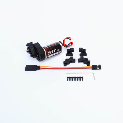 RCAWD Axial SCX24 RCAWD SCX24 motor Upgrades 180 51T Motor with Metal Transmission and Shock Tower