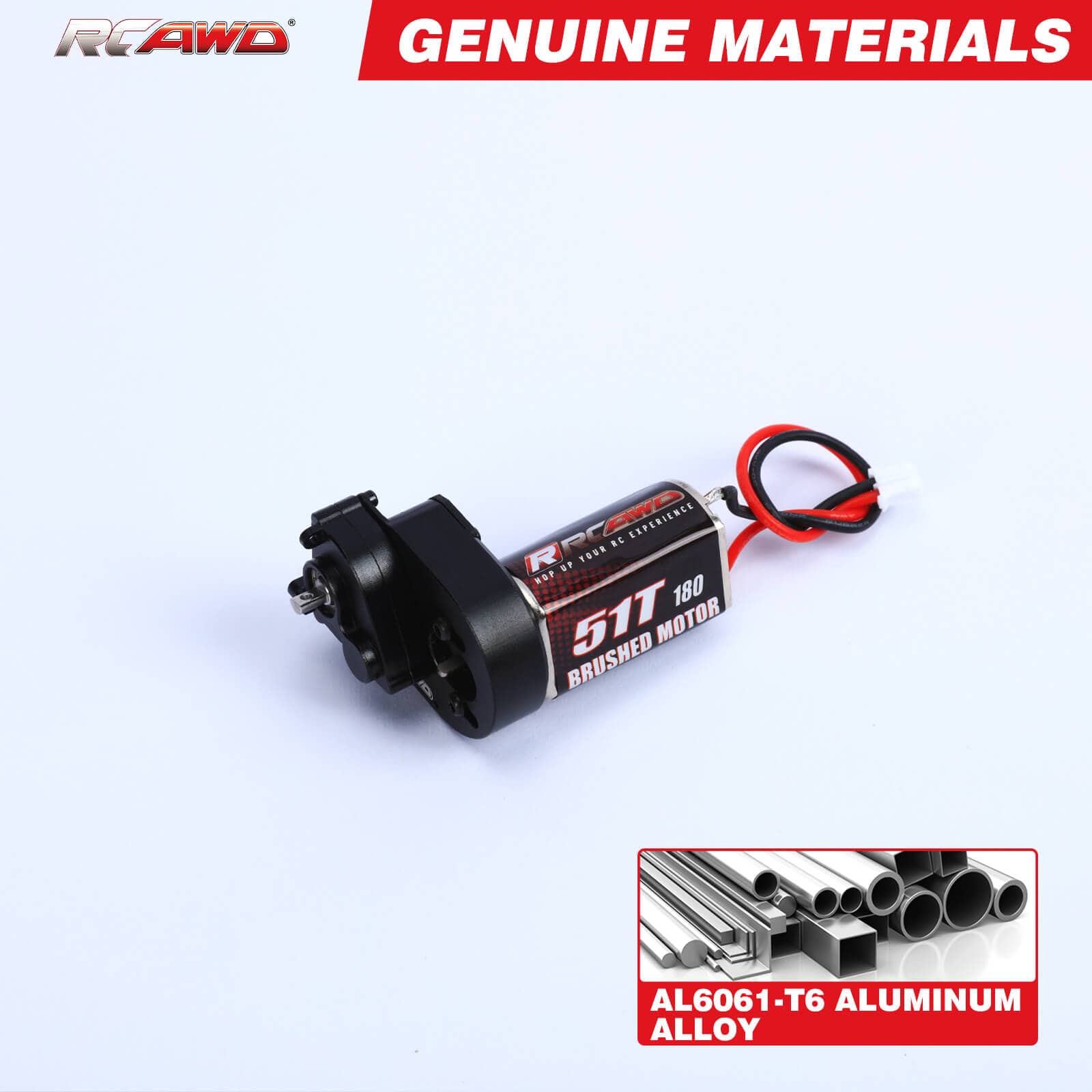 RCAWD Axial SCX24 RCAWD SCX24 motor Upgrades 180 51T Motor with Metal Transmission and Shock Tower