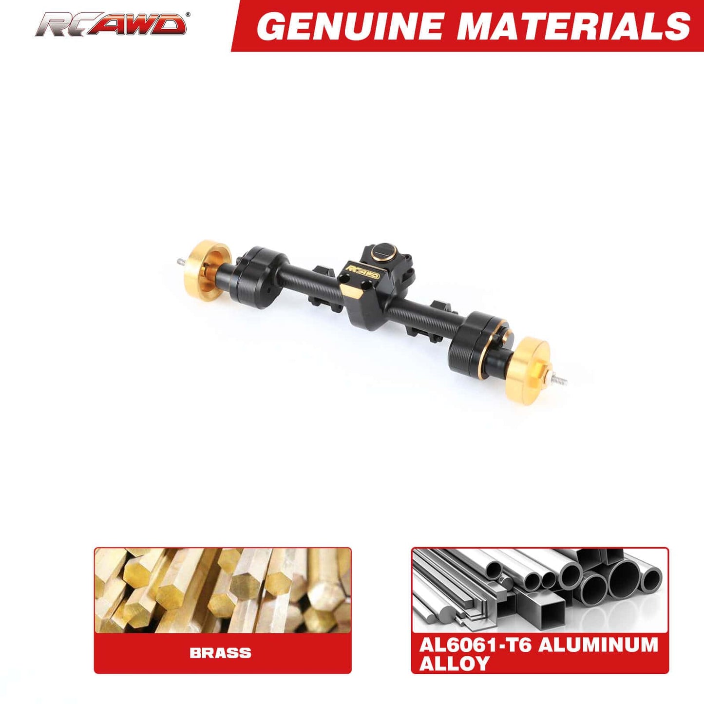 RCAWD AXIAL SCX24 RCAWD SCX24 Portal Axle +6mm With 12T Gears