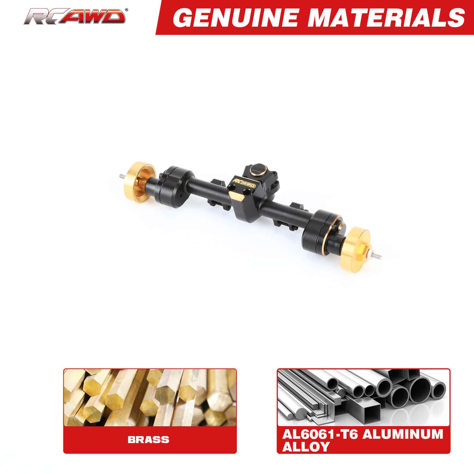 RCAWD AXIAL SCX24 RCAWD SCX24 Portal Axle +6mm With 12T Gears