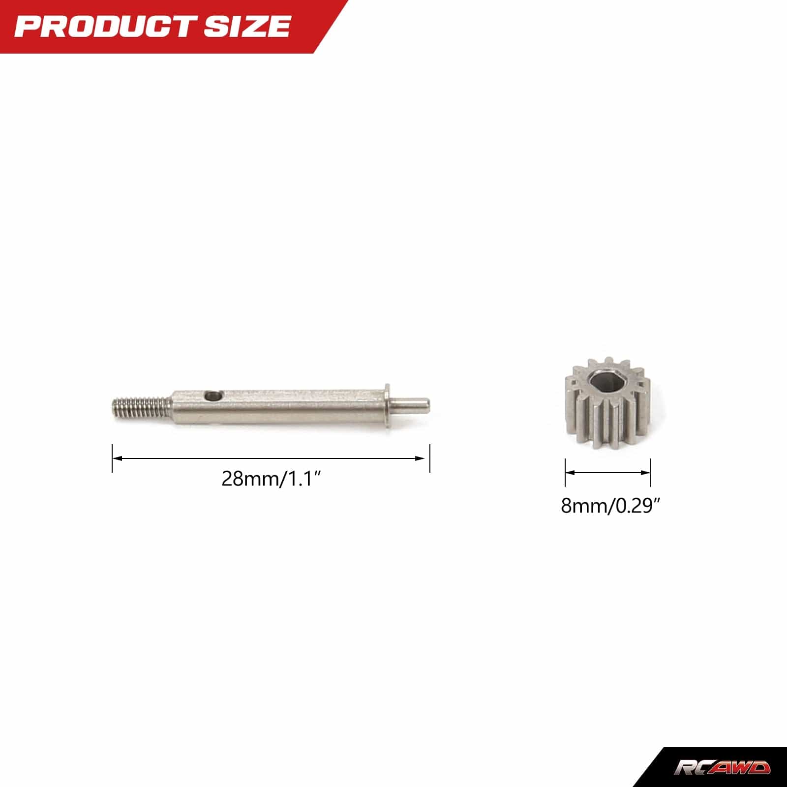 RCAWD AXIAL SCX24 RCAWD SCX24 Portal Axle Accessoriese replacement