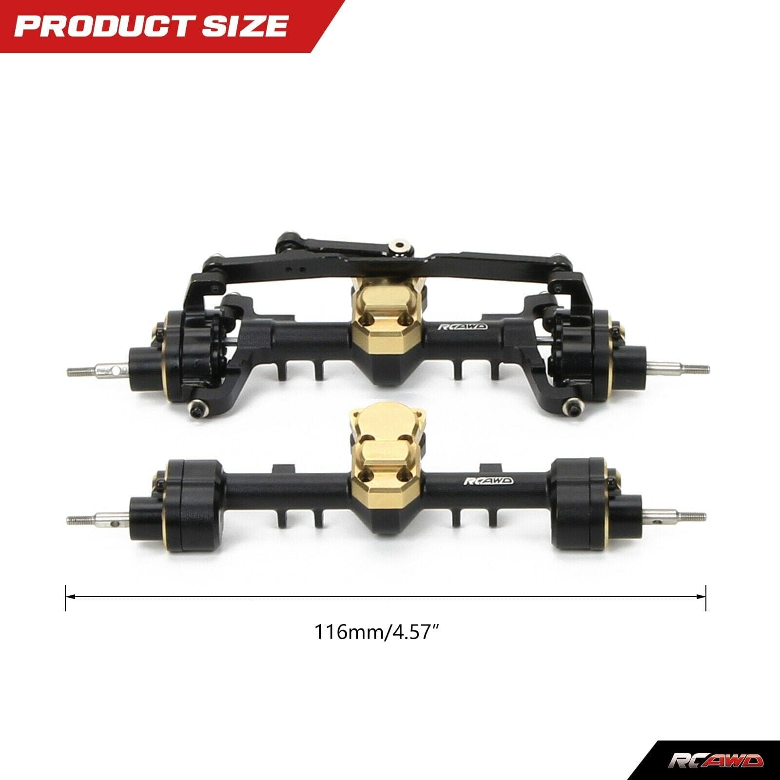 RCAWD AXIAL SCX24 RCAWD SCX24 Portal Axles CVD edition Full Set Upgrade Parts