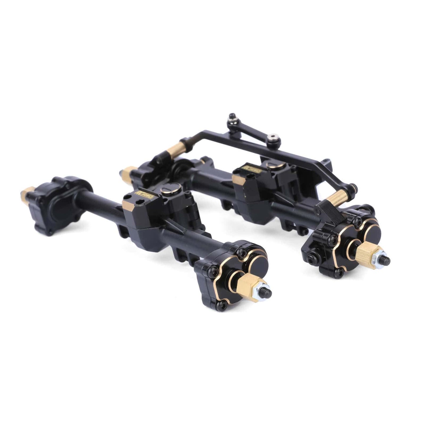 RCAWD AXIAL SCX24 RCAWD SCX24 Steel Front Rear Portal Axle with 60 Steering Angle 20MM Width Increase