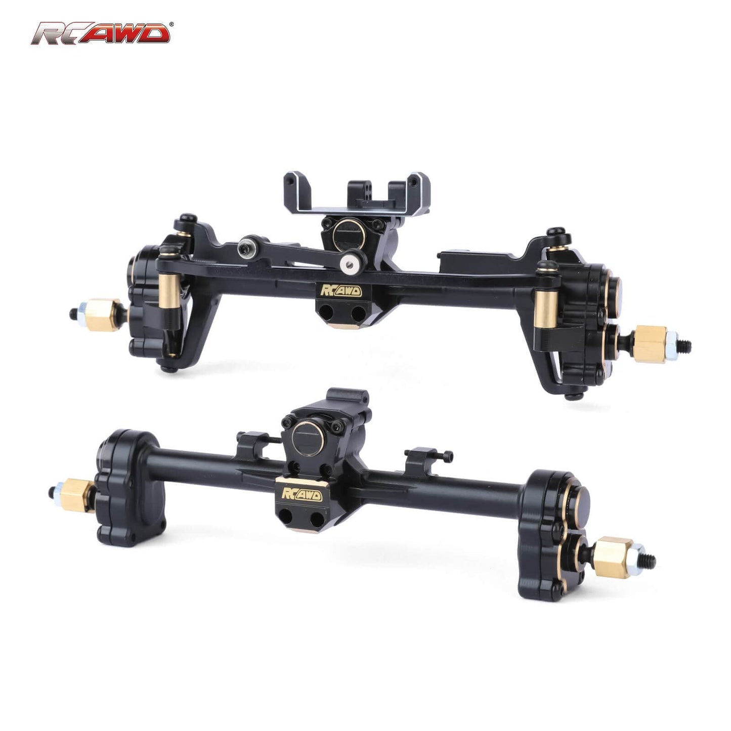 RCAWD AXIAL SCX24 RCAWD SCX24 Steel Front Rear Portal Axle with 60 Steering Angle 20MM Width Increase