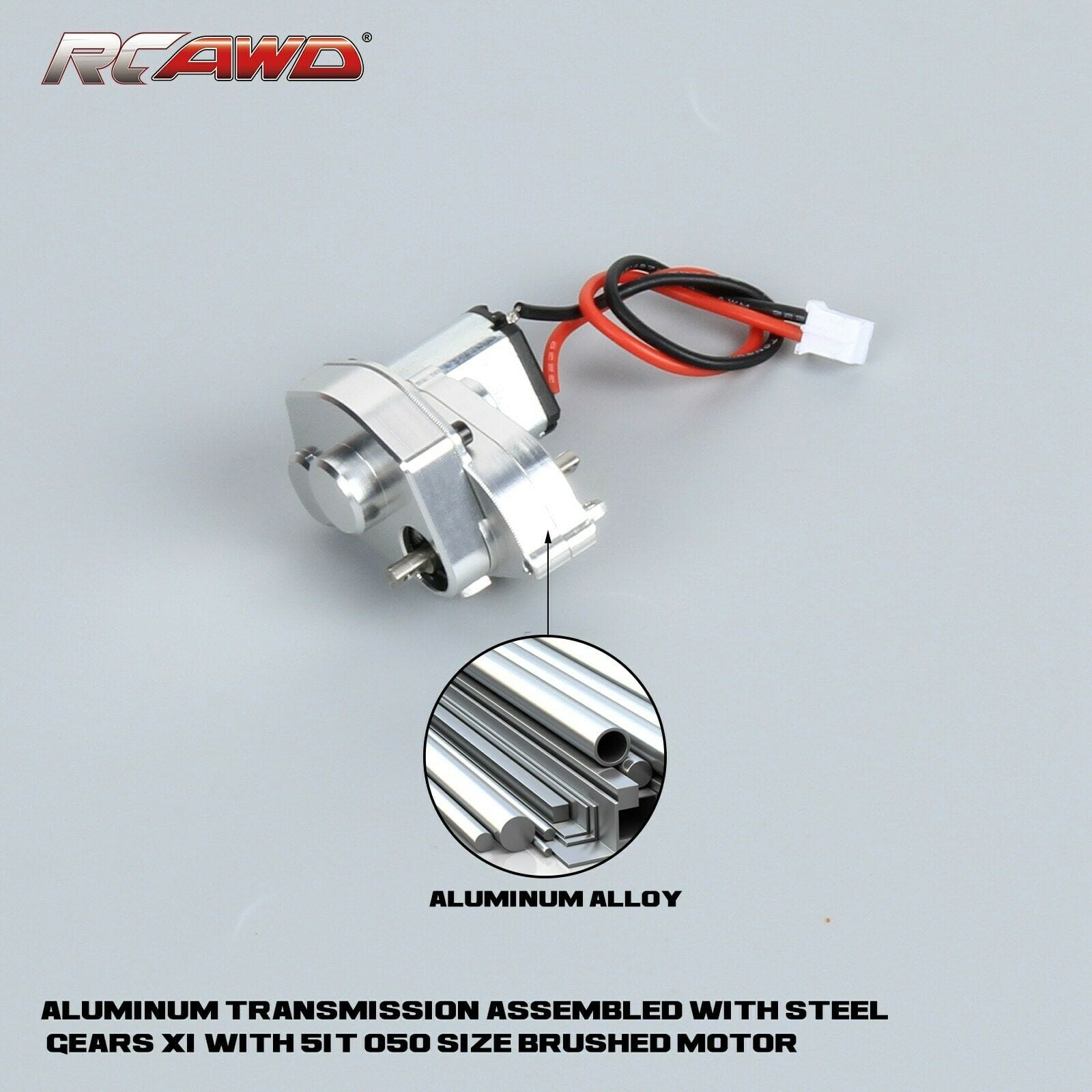 RCAWD AXIAL SCX24 RCAWD SCX24 upgrade 030 55T  Motor Full Metal Gearbox Assembled AXI31608 compatiable with AX24