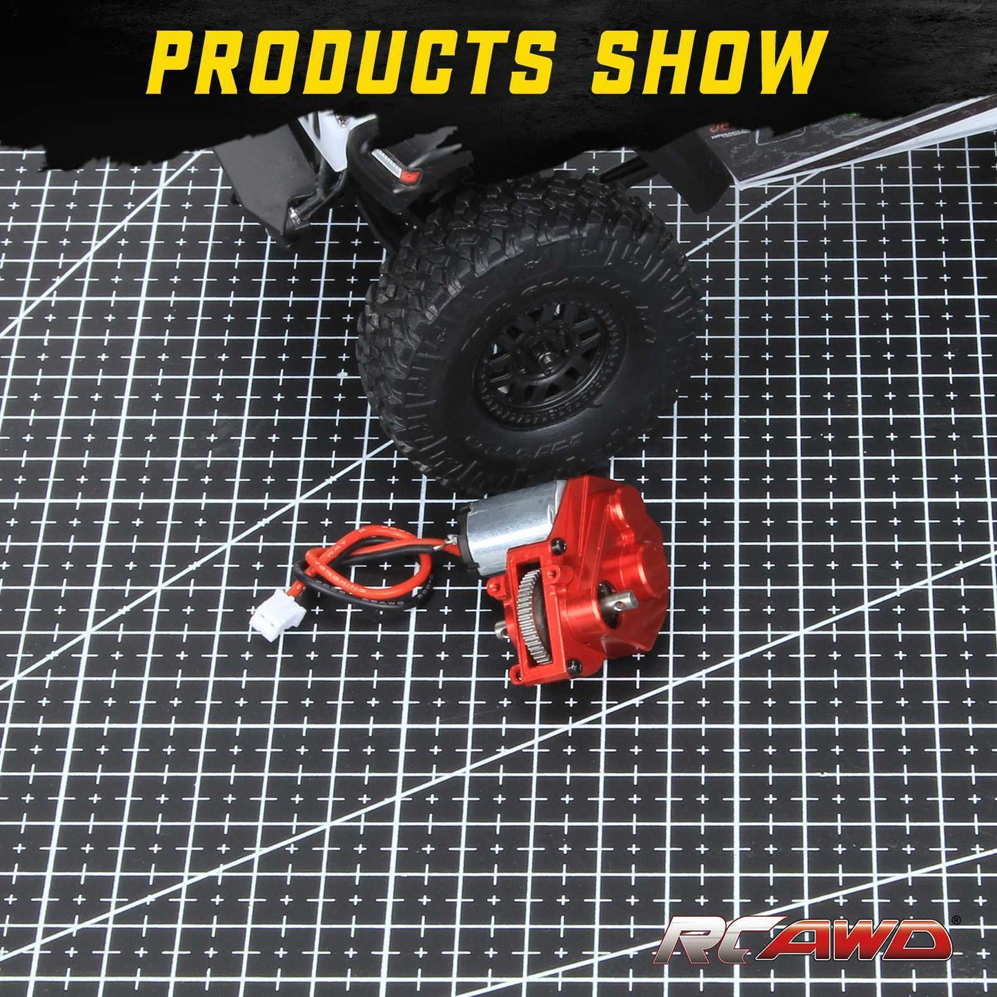 RCAWD AXIAL SCX24 RCAWD SCX24 upgrade 030 55T  Motor Full Metal Gearbox Assembled AXI31608 compatiable with AX24