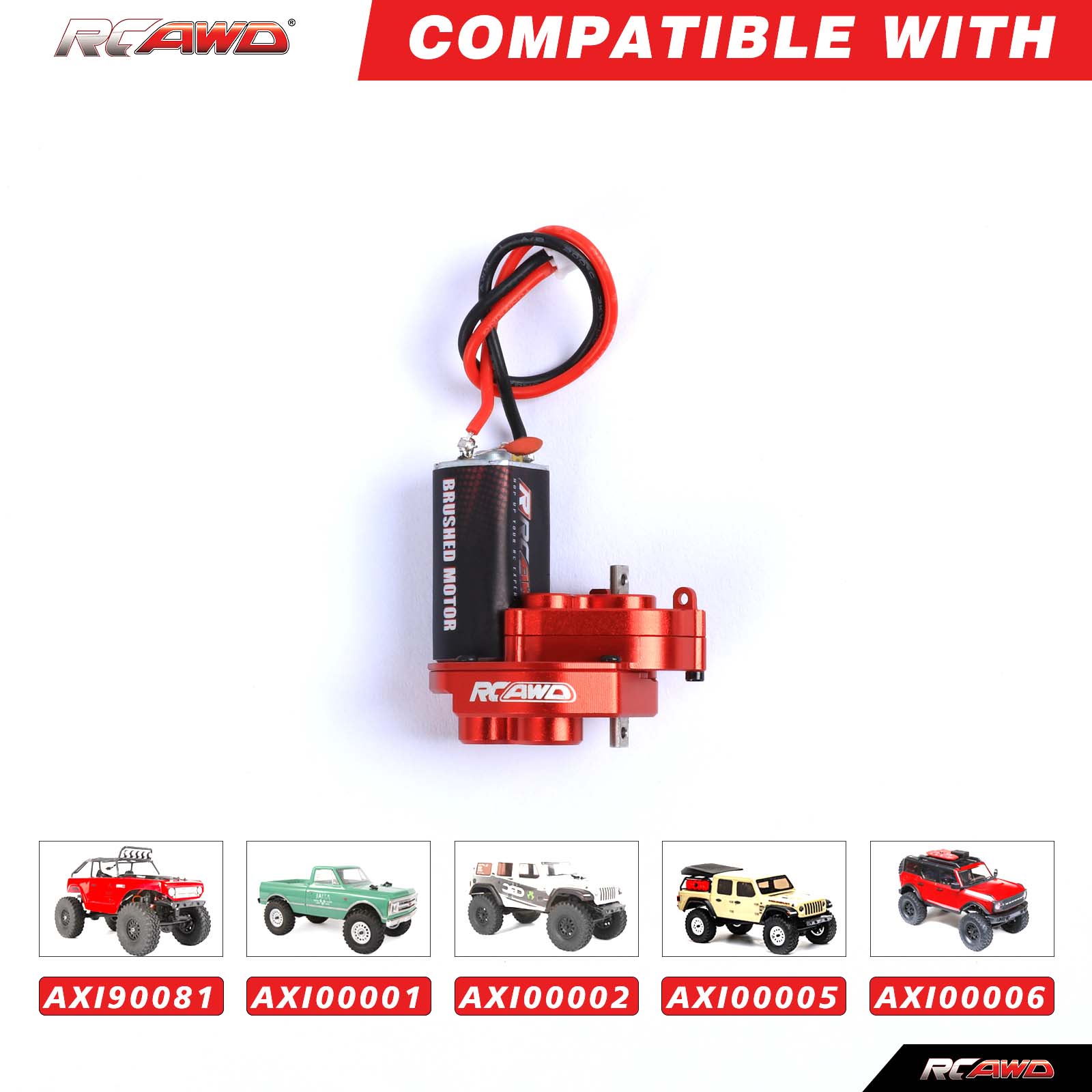 RCAWD AXIAL SCX24 RCAWD SCX24 Upgrade 050 55T Motor Full Metal Gearbox Assembled SCX2571