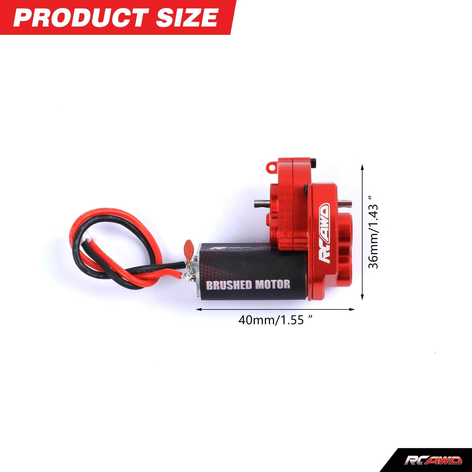 RCAWD AXIAL SCX24 RCAWD SCX24 Upgrade 050 55T Motor Full Metal Gearbox Assembled SCX2571