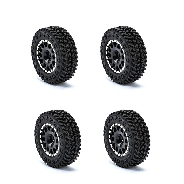 RCAWD 4Pcs Wheels & Tires For 1/14 WLtoys 144001 124018 124019 1826 R