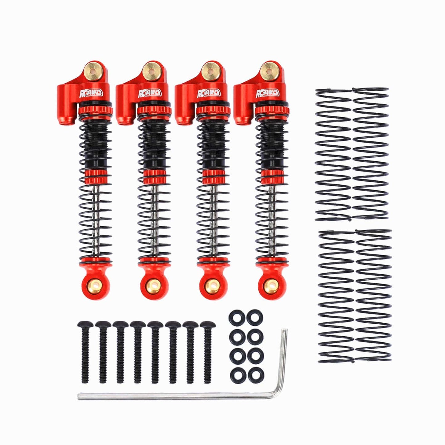 RCAWD AXIAL SCX24 RCAWD SCX24 Upgrades 57mm Oil Filled Type shock absorber 4pcs