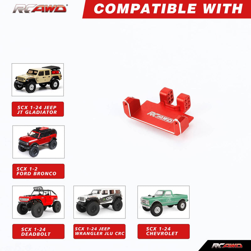 RCAWD SCX24 Upgrades RC Metal Servos Mount for AX24 Car - RCAWD