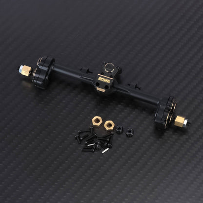 RCAWD AXIAL SCX24 Rear Portal Axle / Black RCAWD SCX24 Steel Front Rear Portal Axle with 60 Steering Angle 20MM Width Increase