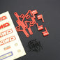 RCAWD AXIAL SCX24 Red / Only Damper Holder Absorber Mount RCAWD SCX24 Shock Flex Blades-SCX24 Upgrade Parts