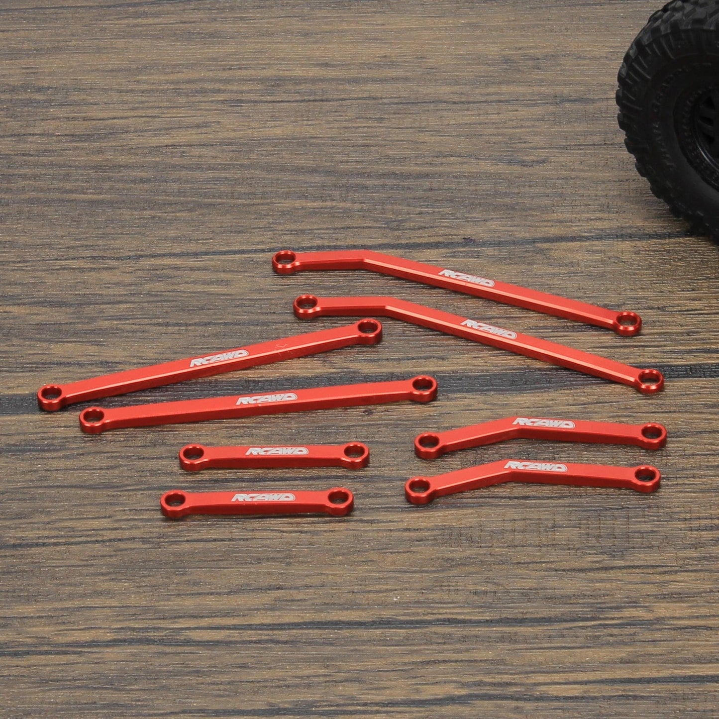 RCAWD AXIAL SCX24 Red RCAWD Axial SCX24 Deadbolt scx24 high clearance links SCX2545