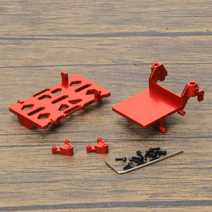 RCAWD AXIAL SCX24 Red RCAWD Axial SCX24 Gladiator Upgrades Aluminum battery tray ESC tray rear shock tower SCX2501